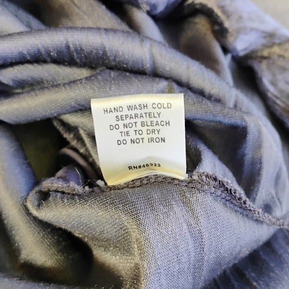 Meghan Noland Y2K Babydoll Top Womens Medium Gray Velour Iridescent Fairycore - Picture 6 of 9